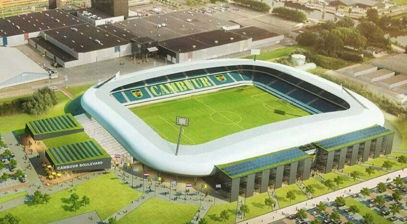 Cambuurs's Stadium, Netherland. Fonte geotermica